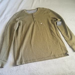 Eddie Bauer long sleeve thermal Henley size L